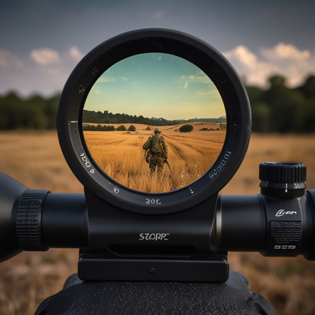 Impressive scope ring adjustability shown