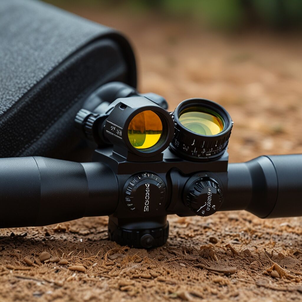 Precision aiming using mil dot holdover technique