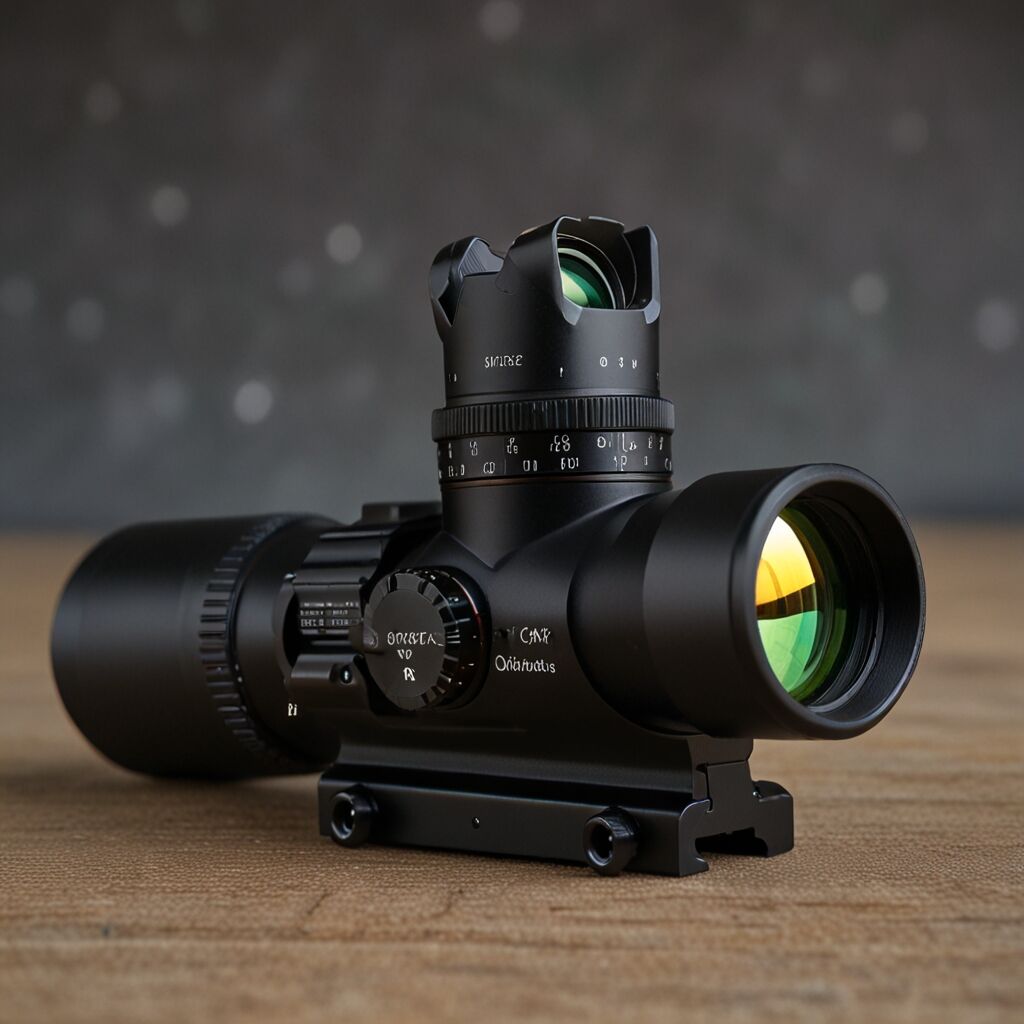 Target shooting setup utilizing ZBR-2 reticle in the field.