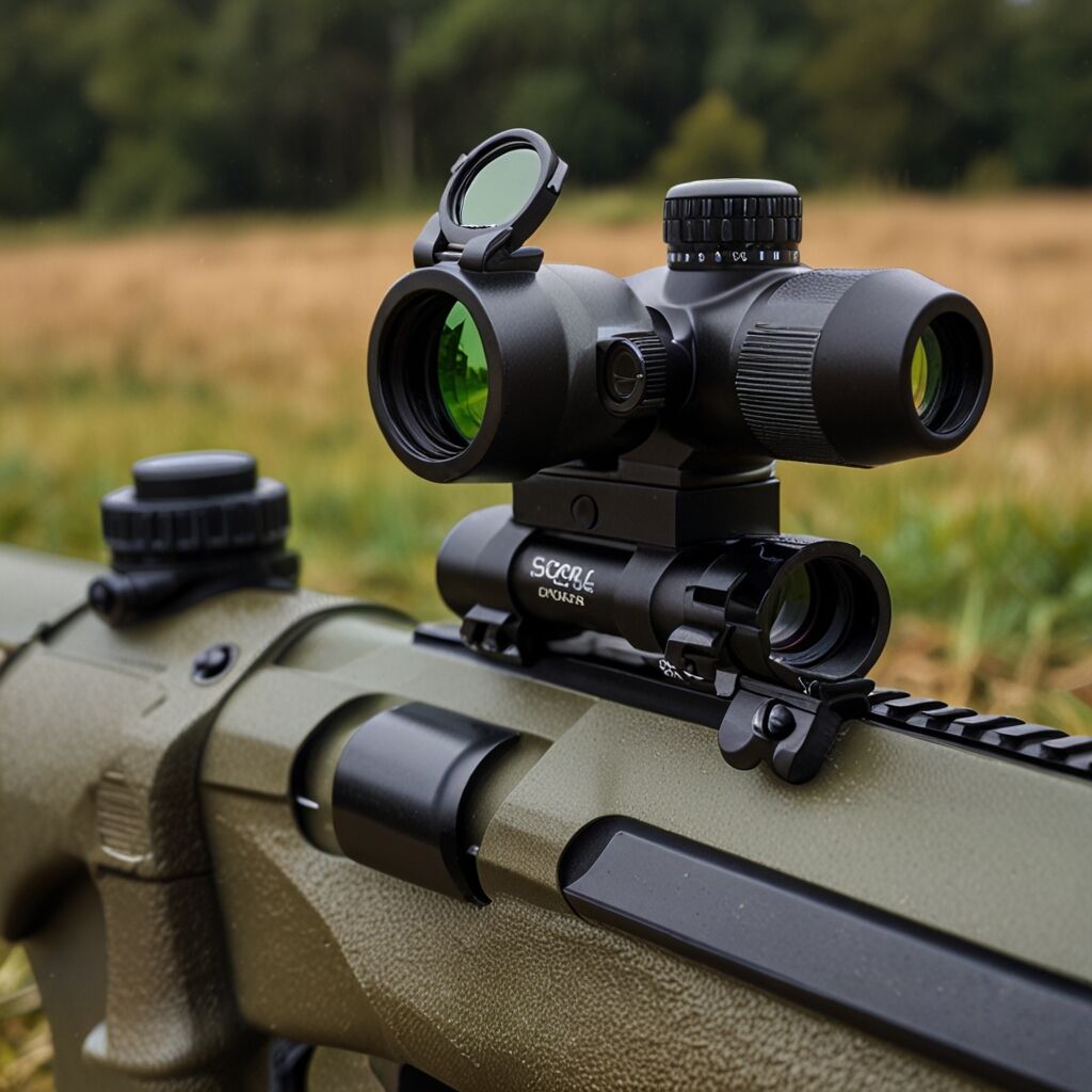 Competitive shooter adjusting scope settings